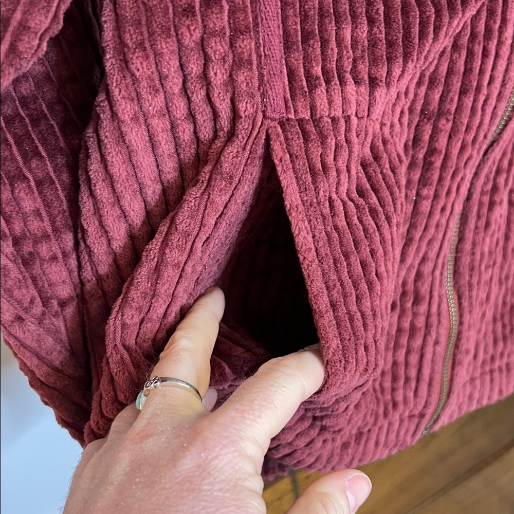 Woolrich Women's Dark Ruby Corduroy Jacket - M - Picture 3 of 7